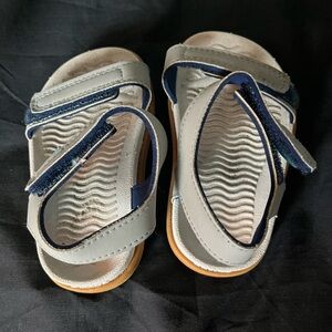 Native brand Toddler Gray and Blue Sandals 4.5